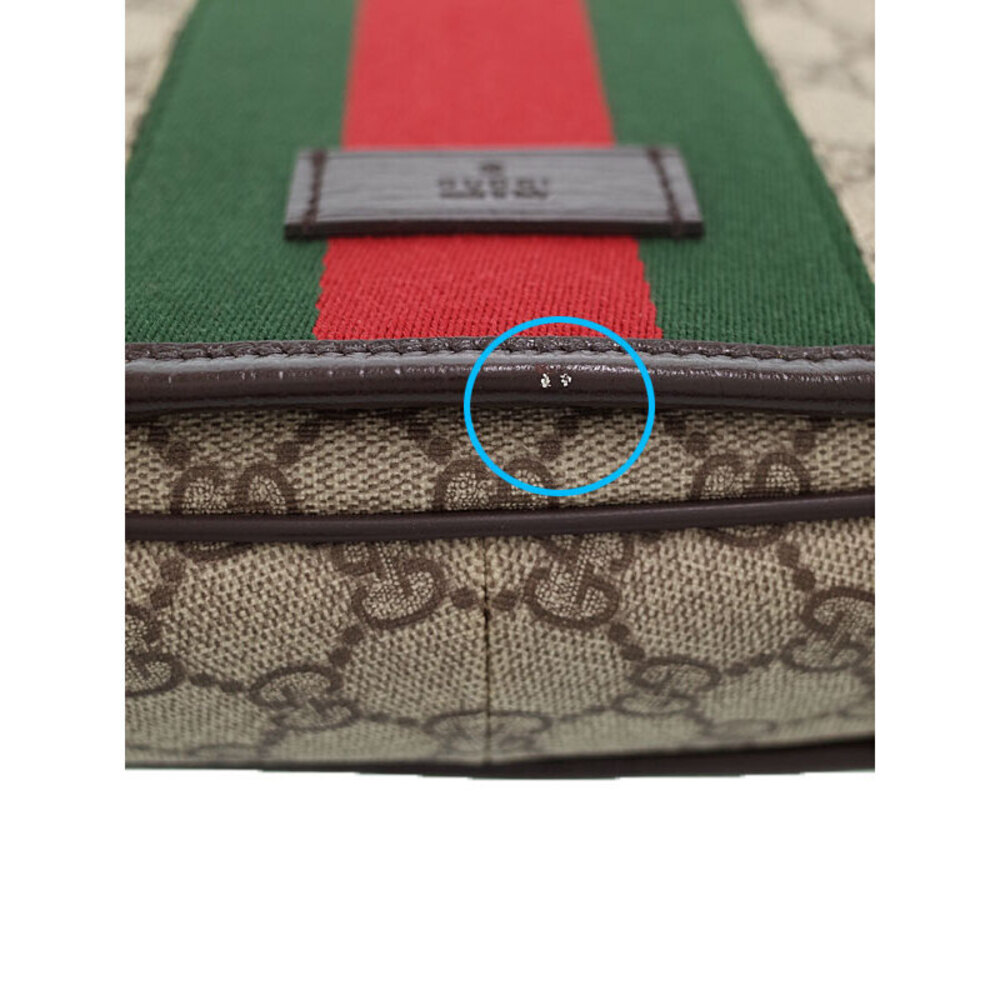 Gucci Messenger GG Plus Shoulder Bag Webbing Line - Picture 6 of 9